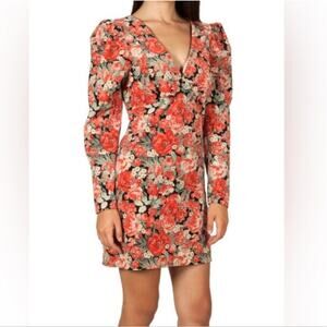 Free PeopleFree People Kapowski Corduroy Floral Puff Sleeve Mini Dress. 12